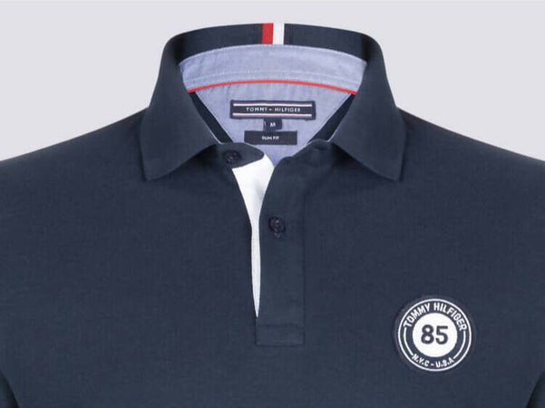 Tommy Hilfiger Polo Uomo Slim-fit Mezze Maniche Colletto A Coste Logo Ricamato Tinta Unita Moda/Uomo/Abbigliamento/T-shirt polo e camicie/Polo Euforia - Bronte, Commerciovirtuoso.it