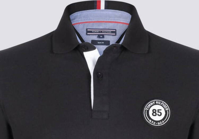 Tommy Hilfiger Polo Uomo Slim-fit Mezze Maniche Colletto A Coste Logo Ricamato Tinta Unita Moda/Uomo/Abbigliamento/T-shirt polo e camicie/Polo Euforia - Bronte, Commerciovirtuoso.it