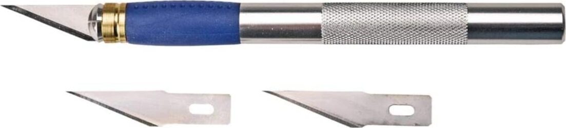 TOPEX---COLTELLO DI-PRECISIONE-PROFESSIONALE-PER-MODELLISTA---CON-TRE-LAME-PER-RICAMBIO