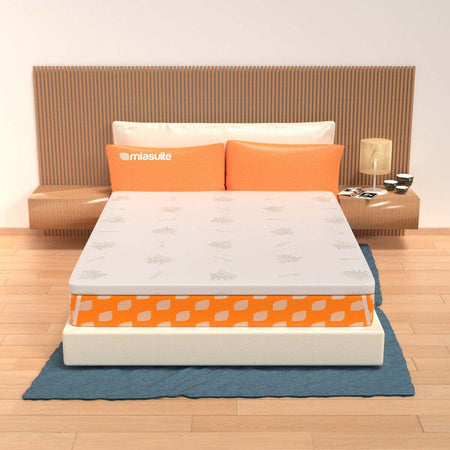 Topper-per-materasso-in-MemoryFoam---alto-10-cm,-sfoderabile,-tessuto-AloeVera-|-Correttore-H10-MiaSuite