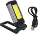 Torcia COB Lampada da lavoro LED batteria 360° girevole pieghevole per auto riparazioni magnetica alta potenza
