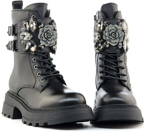 Toscablu donna anfibi sun valley in pelle