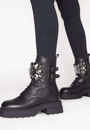 Toscablu donna anfibi sun valley in pelle