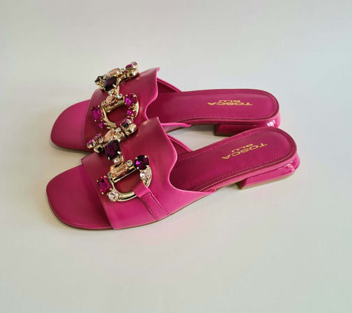 Toscablu donna ciabatta gioiello