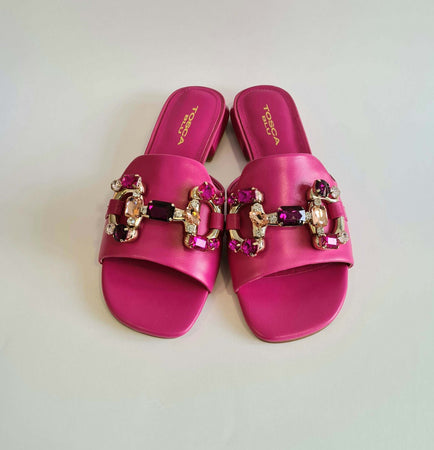 Toscablu donna ciabatta gioiello