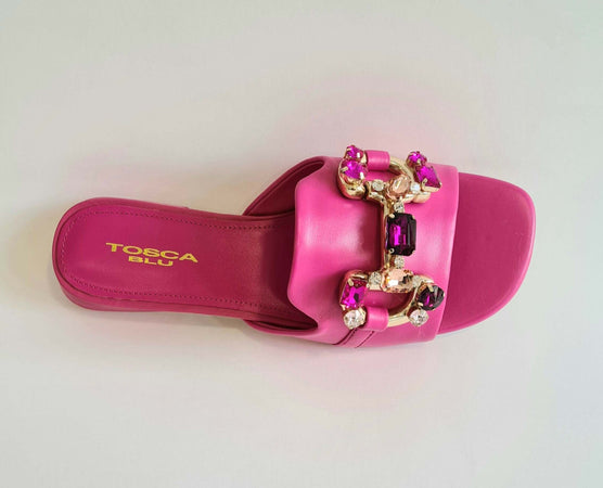 Toscablu donna ciabatta gioiello