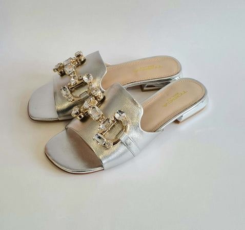 Toscablu donna ciabatta gioiello