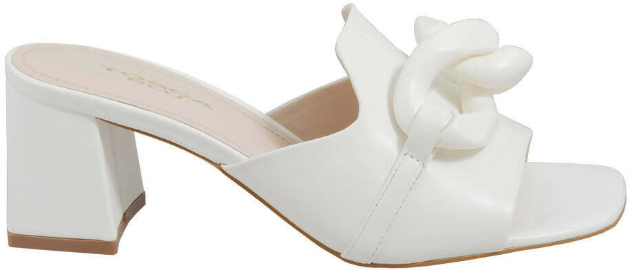 Toscablu Donna Ciabatta Mimosa in Pelle con Tacco 6 Cm Nuova Collezione