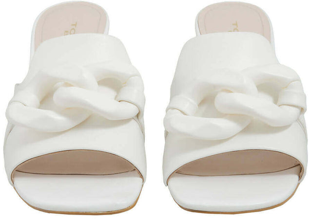 Toscablu Donna Ciabatta Mimosa in Pelle con Tacco 6 Cm Nuova Collezione