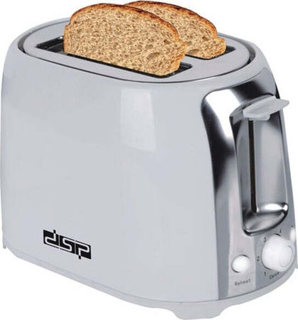 Tostapane-Per-2-Fette-750-W-6-Livelli-Funzione-Scongelamento-Toast-Bianco