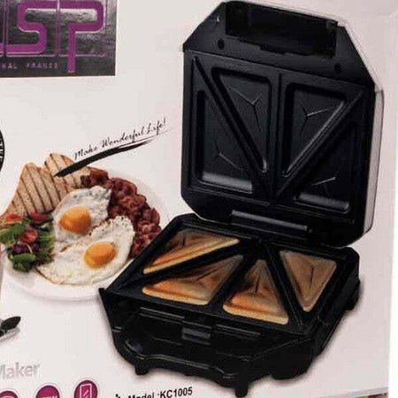 Tostiera-Elettrica-Piastra-Grill-Sandwich-Antiaderente-Tostapane-Elettrico-750w