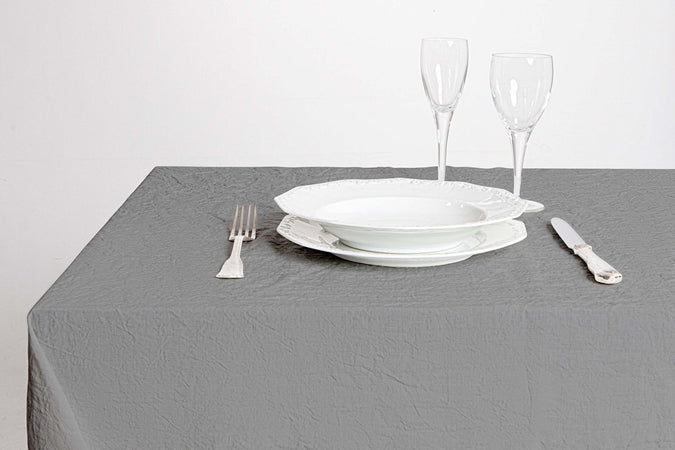 Tovaglia 100% Lino Grigia Tovaglia In Puro Lino Lavato Delavè Tovaglia Da Tavola Lino Stone Washed Morbido Resistente Elegante Made In Italy Grigio Casa e cucina/Tessili per la casa/Tessili da cucina/Tovaglie Vanita di raso - Sesto San Giovanni, Commerciovirtuoso.it