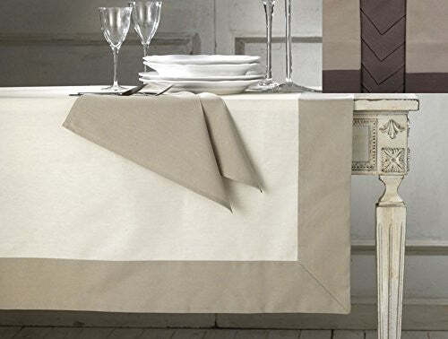 Tovaglia Da Tavola E Tovaglioli 8 Persone Cotone Alta Qualita' 140x220 Servizio Panama Con Bordi Applicati 100% Cotone Casa e cucina/Tessili per la casa/Tessili da cucina/Set di tovaglie e tovaglioli La Bottega del Risparmio - Bari, Commerciovirtuoso.it