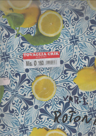 Tovaglia Plastificata Rotonda Marca Divina Diametro 160cm cerata rotonda per tavolo tovaglia antimacchia in plastica tovaglia plastica rotonda L'Orchidea - Siderno, Commerciovirtuoso.it