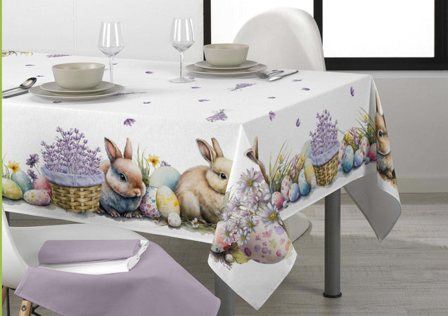 Tovaglia RABBIT in panama stampa digitale di Maè – via roma 60