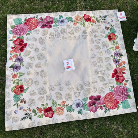 Tovaglia-Varie-Misure-PIERRE-CARDIN-in-100%-Cotone-Fiore