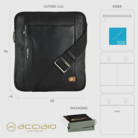 Tracolla Acciaio - Nero / Taglia Unica - BorsaTracolla