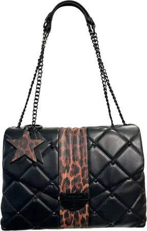 Tracolla Holi - Nero/Leop / Taglia Unica - BorsaTracolla