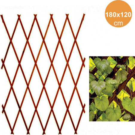 Traliccio-Rete-Estensibile-Legno-Scuro-Per-Parete-Da-Giardino-Piante-180x120cm