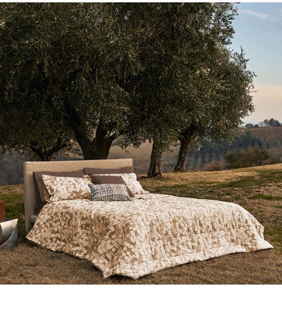 Trapunta invernale matrimoniale Lunaria in percalle di puro cotone - Fazzini