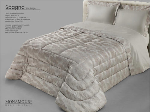 Trapunta matrimoniale invernale Mon Amour art. Spagna Sopra tessuto: PL Sotto tessuto: cotone 100% imbottitura in fibra di poliestere anallergica da gr.350 Casa e cucina/Tessili per la casa/Biancheria da letto/Coperte e trapunte/Trapunte Biancheria Arredo Home - Nola, Commerciovirtuoso.it