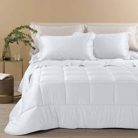 Trapunta Raso in Raso di cotone matrimoniale  300 gr/mq - Caleffi