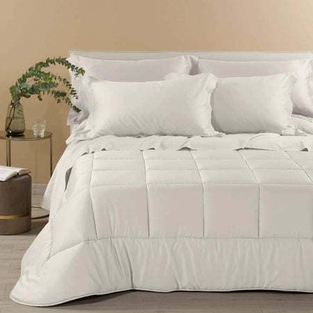 Trapunta Raso in Raso di cotone matrimoniale  300 gr/mq - Caleffi