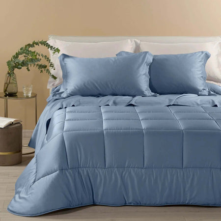 Trapunta Raso in Raso di cotone matrimoniale  300 gr/mq - Caleffi