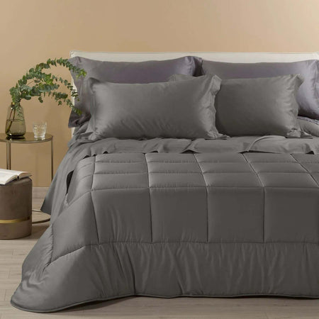 Trapunta Raso in Raso di cotone matrimoniale  300 gr/mq - Caleffi