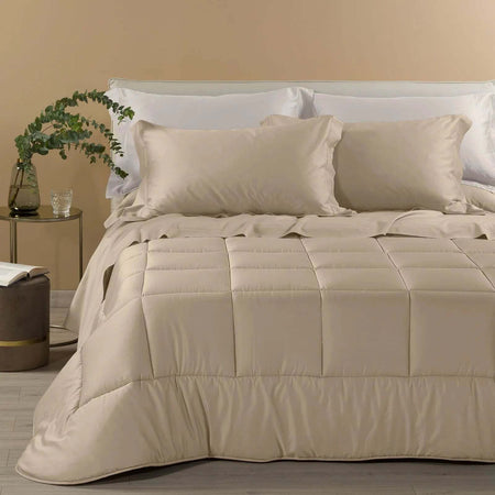 Trapunta Raso in Raso di cotone matrimoniale  300 gr/mq - Caleffi