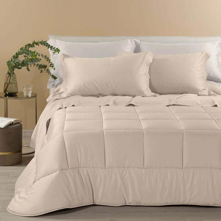 Trapunta Raso in Raso di cotone matrimoniale  300 gr/mq - Caleffi