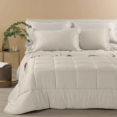 Trapunta Raso in Raso di cotone matrimoniale  300 gr/mq - Caleffi