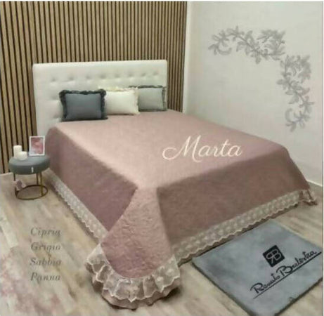 Trapuntino copriletto trapuntato renato balestra marta per letto matrimoniale made in italy misura 260×260 cm Casa e cucina/Tessili per la casa/Biancheria per la cameretta/Trapunte e copriletti Puleo Casa - Palermo, Commerciovirtuoso.it