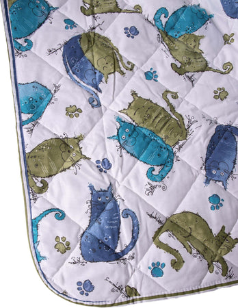 Trapuntino Leggero Letto Copriletto in Puro Cotone 100% Made in Italy Fantasia Gatti Azzurro Casa e cucina/Tessili per la casa/Biancheria da letto/Coperte e trapunte/Trapunte Smartdecohome - Sesto San Giovanni, Commerciovirtuoso.it