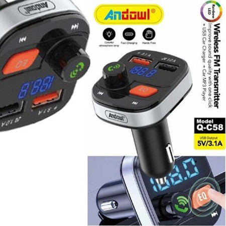 Trasmettitore-Fm-Wireless-Caricatore-Usb-Mp3-Per-Auto-Slot-Scheda-Memoria-Q-c58