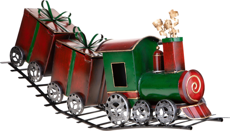 Trenino-rosso-e-verde-con-pacchi-H29-cm-per-decorazioni-natalizie