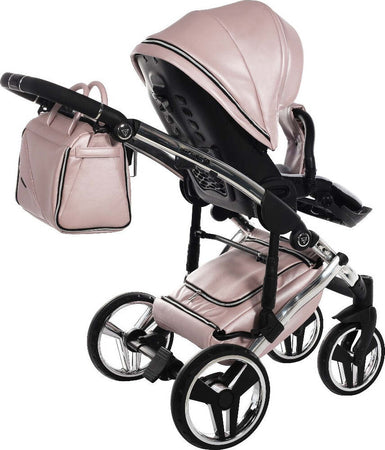Trio Junama Diamond Mirror V2 3 in 1 Pelle Nav. Rosa/Silver Telaio Silver Prima infanzia/Passeggini carrozzine e accessori/Passeggini e carrozzine/Sistemi modulari La Casa Del Bebè - Napoli, Commerciovirtuoso.it