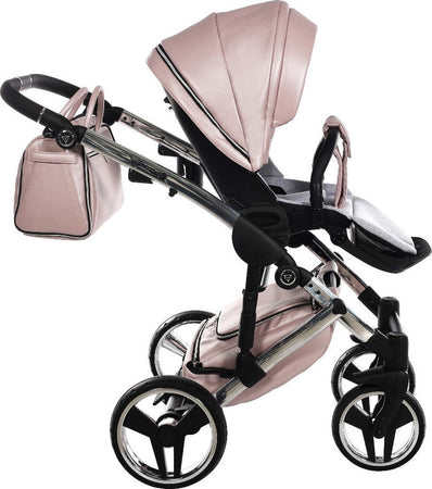 Trio Junama Diamond Mirror V2 3 in 1 Pelle Nav. Rosa/Silver Telaio Silver Prima infanzia/Passeggini carrozzine e accessori/Passeggini e carrozzine/Sistemi modulari La Casa Del Bebè - Napoli, Commerciovirtuoso.it