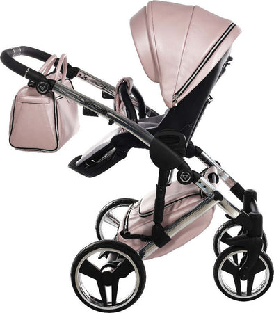 Trio Junama Diamond Mirror V2 3 in 1 Pelle Nav. Rosa/Silver Telaio Silver Prima infanzia/Passeggini carrozzine e accessori/Passeggini e carrozzine/Sistemi modulari La Casa Del Bebè - Napoli, Commerciovirtuoso.it