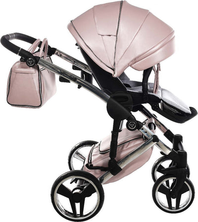 Trio Junama Diamond Mirror V2 3 in 1 Pelle Nav. Rosa/Silver Telaio Silver Prima infanzia/Passeggini carrozzine e accessori/Passeggini e carrozzine/Sistemi modulari La Casa Del Bebè - Napoli, Commerciovirtuoso.it