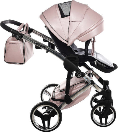 Trio Junama Diamond Mirror V2 3 in 1 Pelle Nav. Rosa/Silver Telaio Silver Prima infanzia/Passeggini carrozzine e accessori/Passeggini e carrozzine/Sistemi modulari La Casa Del Bebè - Napoli, Commerciovirtuoso.it