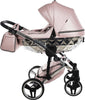 Trio Junama Diamond Mirror V2 3 in 1 Pelle Nav. Rosa/Silver Telaio Silver Prima infanzia/Passeggini carrozzine e accessori/Passeggini e carrozzine/Sistemi modulari La Casa Del Bebè - Napoli, Commerciovirtuoso.it