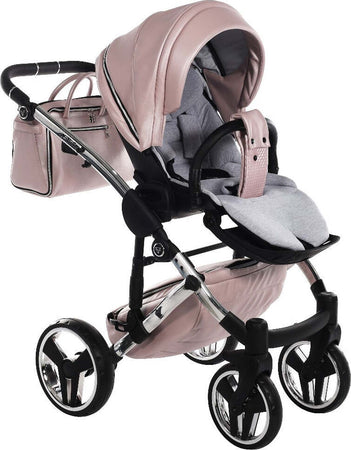 Trio Junama Diamond Mirror V2 3 in 1 Pelle Nav. Rosa/Silver Telaio Silver Prima infanzia/Passeggini carrozzine e accessori/Passeggini e carrozzine/Sistemi modulari La Casa Del Bebè - Napoli, Commerciovirtuoso.it