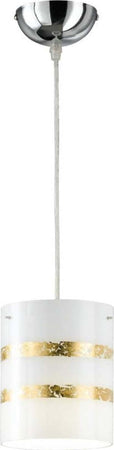 TRIO-LEUCHTEN---LAMPADA-A-SOSPENSIONE-NIKOSIA-A-CILINDRO-VETRO-BIANCO-E-ORO-DIAMETRO-140MM