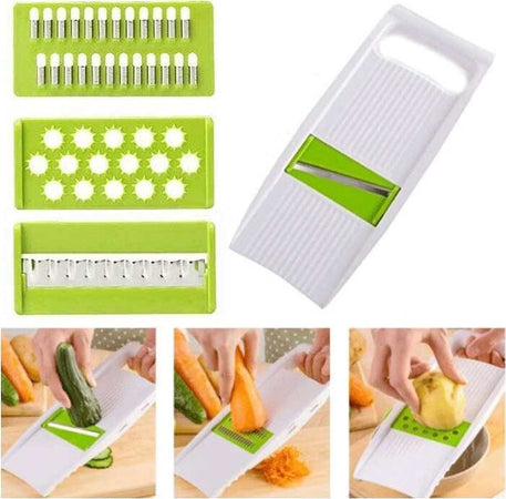 Tritatutto Taglia Verdure Mandolino Multifunzionale 4 Accessori Taglio Q-kc12 Casa e cucina/Utensili da cucina/Affettaverdure e mandolini da cucina Trade Shop italia - Napoli, Commerciovirtuoso.it