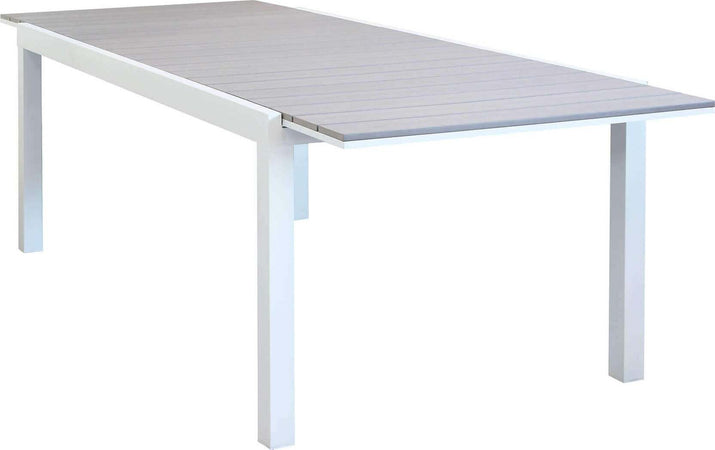 TRIUMPHUS---set-tavolo-da-giardino-allungabile-180/240x100-compreso-di-4-poltrone-in-alluminio-e-polywood-Bianco-Milani-Home