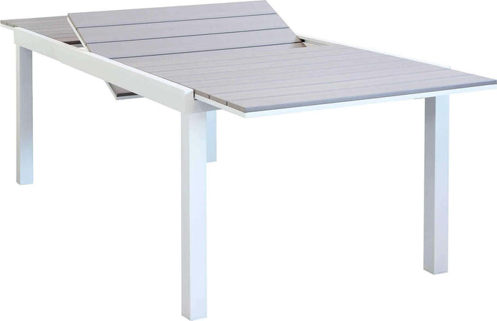 TRIUMPHUS---set-tavolo-da-giardino-allungabile-180/240x100-compreso-di-8-poltrone-in-alluminio-e-polywood-Bianco-Milani-Home