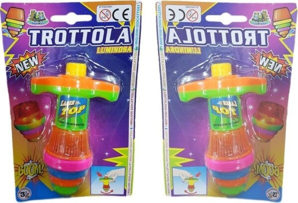 Trottola-Luminosa-In-Plastica-Con-Luci-A-Led-Laser-Gioco-Giocattolo-Per-Bambini
