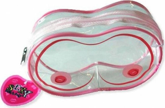 Trousse Necessaire Borsellino Trasparente Porta Gadget Forma Tette Gadget Sexy Regalo Addio al Nubilato Celibato Salute e cura della persona/Erotismo e contraccezione/Sex toys/Gadget per addio al nubilato e al celibato Kondorama - Martinsicuro, Commerciovirtuoso.it