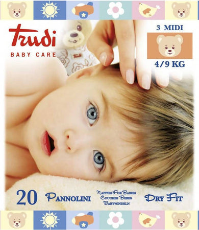 TRUDI Pannolini Dry Fit Baby Care Pannolini Morbidi Per Bamnini Pannolini Sanitaria Gioia del Bimbo - Villa San Giovanni, Commerciovirtuoso.it